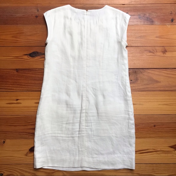 J. Crew Cream Linen Shift Dress, EUC, 4 - Picture 14 of 16